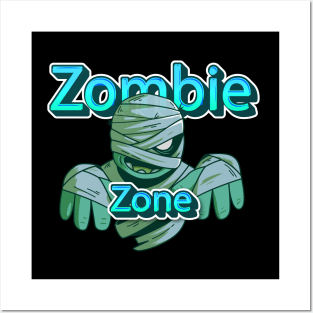 zombie zone Zombie-Proof: Your Brains Are Secure - Sarcastic Halloween Humor Posters and Art